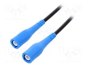 Test leads; 3A; BNC plug-BNC plug; Urated: 1kV; Len: 2m; black