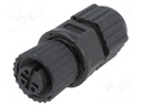 Plug; M12; PIN: 3; female; A code-DeviceNet / CANopen; for cable