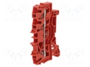 Splice terminal: rail; 2002; 2002; 2.5mm2; ways: 1; terminals: 3; red