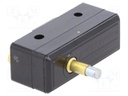 Microswitch SNAP ACTION; precise operation,with pin; SPDT; IP40