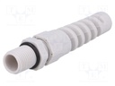 Cable gland; with strain relief; PG7; IP68; Mat: polyamide; grey