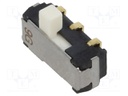 Switch: slide; Pos: 2; DPDT; 0.2A/12VDC; ON-ON; Mounting: SMT