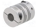 Coupling; Ø: 25mm; Ø1: 10mm; Ø2: 10mm; aluminium