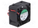 Fan: DC; axial; 12VDC; 40x40x20mm; 18.35m3/h; 28.5dBA; ball bearing