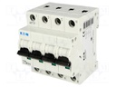 Circuit breaker; 400VAC; Inom: 13A; Poles: 3+N; DIN; Charact: B; 6kA