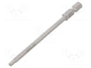 Screwdriver bit; Hex-Plus hexagon keys; HEX 3mm