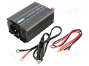 Converter: DC/AC; 300W; Uout: 230VAC; 12VDC; Out: mains 230V,USB