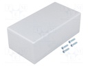 Enclosure: multipurpose; X: 80mm; Y: 150mm; Z: 55mm; polystyrene