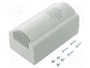 Enclosure: for alarms; X: 85mm; Y: 85mm; Z: 35.5mm; ABS; grey