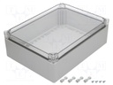 Enclosure: multipurpose; X: 300mm; Y: 400mm; Z: 132mm; FPC; IP66,IP67