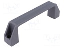 Handle; Mat: technopolymer (PA); grey; H: 47mm; L: 172mm; W: 27mm