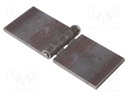 Hinge; Width: 160mm; steel; H: 60mm; V: without coating,for welding