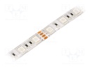 LED tape; RGB; LED/m: 60; SMD; 5050; 12V; 120°; IP54; PIN: 4; 14.4W/m