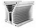 Heatsink: extruded; Y; L: 150mm; W: 126mm; H: 136mm; aluminium; plain