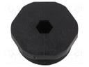 Stopper; M32; IP68; Mat: polyamide; black