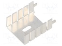 Heatsink: moulded; TO220; grey; L: 12.7mm; W: 25.4mm; H: 29.3mm