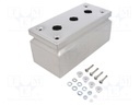 Enclosure: for remote controller; X: 100mm; Y: 220mm; Z: 90mm; IP66