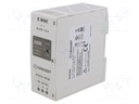 Power supply: switched-mode; for DIN rail; 60W; 24VDC; 2.5A; 285g