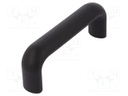 Handle; Mat: technopolymer (PP); black; H: 49mm; L: 134mm; W: 25mm