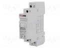 Relay: installation; bistable; NO; 12VAC; Mounting: DIN; 16A; IP20