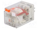 Relay: electromagnetic; DPDT; Ucoil: 24VAC; 10A/250VAC; 10A/30VDC