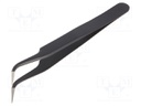 Tweezers; Tip width: 0.5mm; Blade tip shape: sharp; Blades: curved