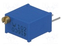 Potentiometer: mounting; multiturn; 1kΩ; 500mW; THT; ±10%; linear