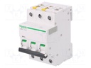 Circuit breaker; 400VAC; Inom: 16A; Poles: 3; DIN; Charact: D; 6kA