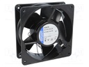 Fan: AC; axial; 230VAC; 119x119x38mm; 152m3/h; 45dBA; ball bearing