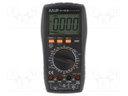 Digital multimeter; LCD 3,5 digit 28mm; VAC: 1m÷2/20/200/750V