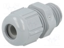 Cable gland; M12; IP68,IP69K; Mat: polyamide; dark grey