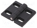 Hinge; Width: 60mm; technopolymer (PA); black; H: 70mm