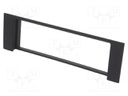 Radio mounting frame; Audi; 1 DIN; black