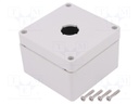 Enclosure: for remote controller; X: 90mm; Y: 90mm; Z: 60mm; IP66