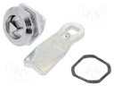 Lock; cast zinc; 20mm; Kind of insert bolt: T7; Body: black