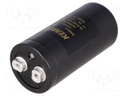 Capacitor: electrolytic; 3300uF; 350VDC; Leads: screw; ESR: 59mΩ