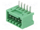 Pluggable terminal block; 2.5mm; ways: 5; angled 90°; socket; male