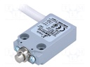 Limit switch; pin plunger Ø8mm; NO + NC; 5A; max.240VAC; lead 1m