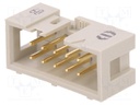 Socket; IDC; male; PIN: 10; straight; low profile; THT; 2.54mm