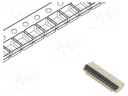 Connector: FFC (FPC); horizontal; PIN: 16; ZIF; SMT; 30V; 0.4A; H: 1mm