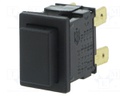 Switch: push-button; Pos: 2; DPST-NO; 12A/250VAC; black; none