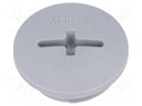 Stopper; M20; IP54; Mat: polyamide; dark grey