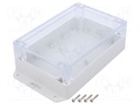 Enclosure: multipurpose; X: 120mm; Y: 180mm; Z: 60mm; ZP; ABS; gasket