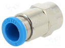 Push-in fitting; straight; Input thread: G 1/8" internal; 8mm