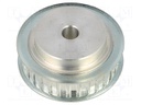 Belt pulley; AT5; W: 10mm; whell width: 21mm; Ø: 46.55mm; aluminium