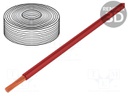 Wire; stranded; Cu; 0.5mm2; red; PVC; 60V; 10m; Class: 5