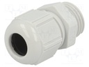 Cable gland; M16; Mat: polyamide; light grey