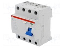 RCD breaker; Inom: 40A; Ires: 100mA; Max surge current: 5000A; 400V