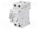 Circuit breaker; 230/400VAC; Inom: 6A; Poles: 1+N; DIN; Charact: C