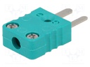 K-type miniature plug; Mat: PVC; 200°C